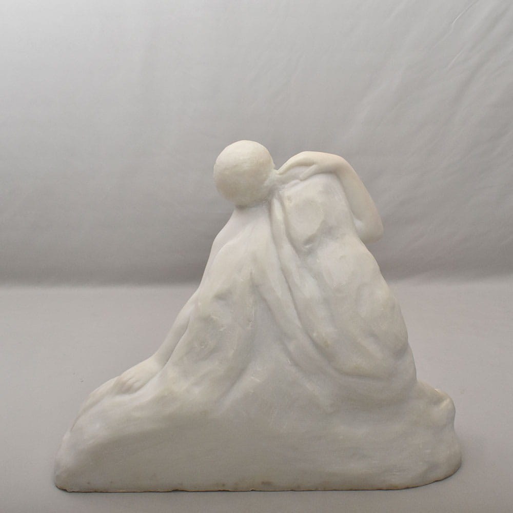 STMA109 10a antique sculpture marble statues bust woman figurines